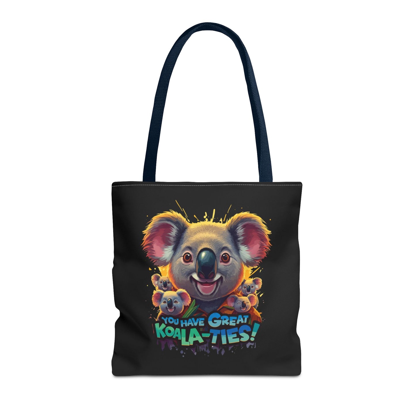 Koala Tote Bag – Funny Animal Pun Bag with Cute Koala Design – Reusable Grocery, Beach, or Everyday Carry Bag – Gift for Koala Lovers
