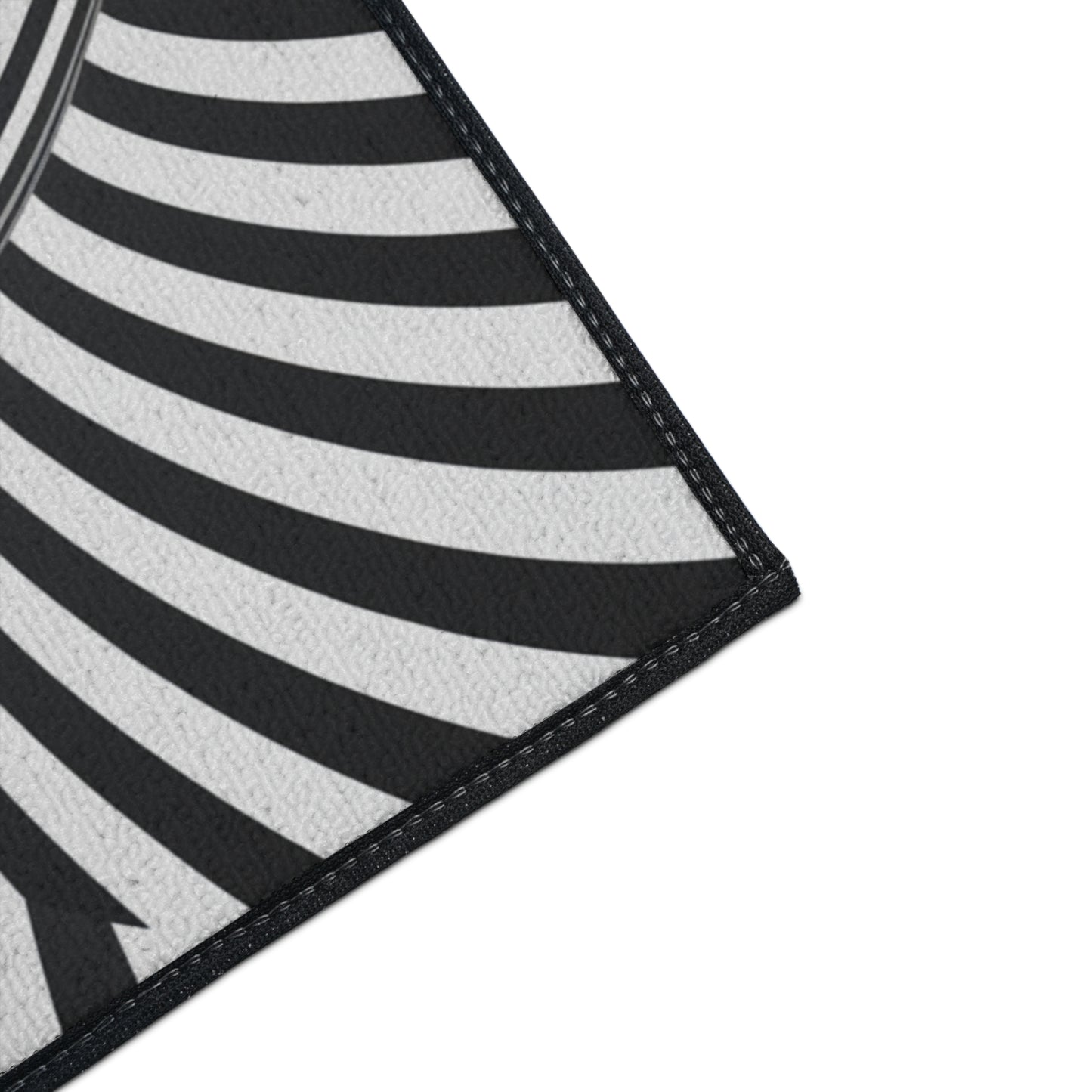 Floor Mat, Black and White Striped Rug, Non-Slip Kitchen Mat, Cute Welcome Mat, Home Decor Accent