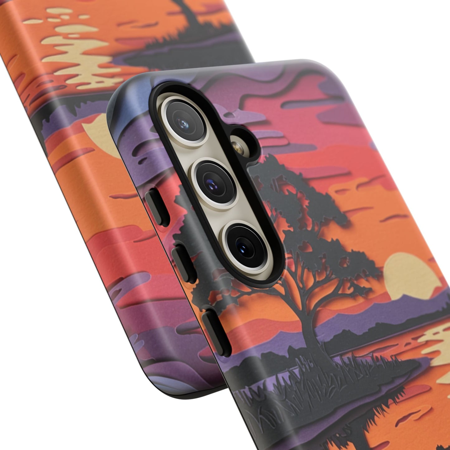 Samsung Galaxy Case - Colorful Paper Art Sunset