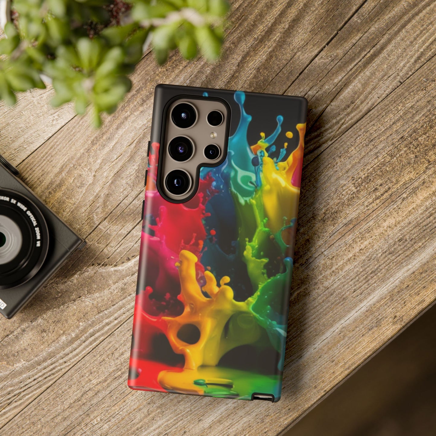 Vibrant Splash Samsung Phone Case - Tough Spectrum Splash Samsung Case