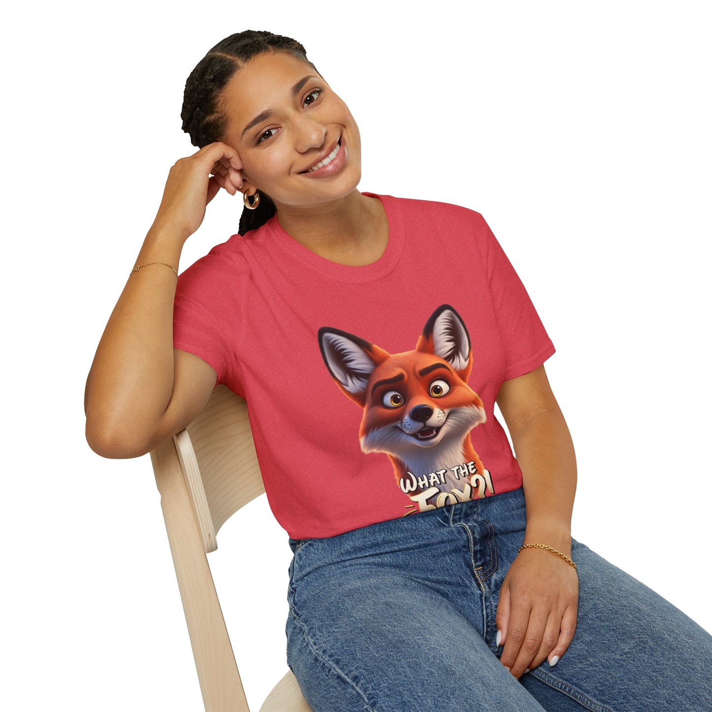 What The Fox T-Shirt, Funny Fox Graphic Tee, Animal Lover Shirt, Cute Pun Gift, Woodland Animal Top, Fun Casual Shirt For Men And Women