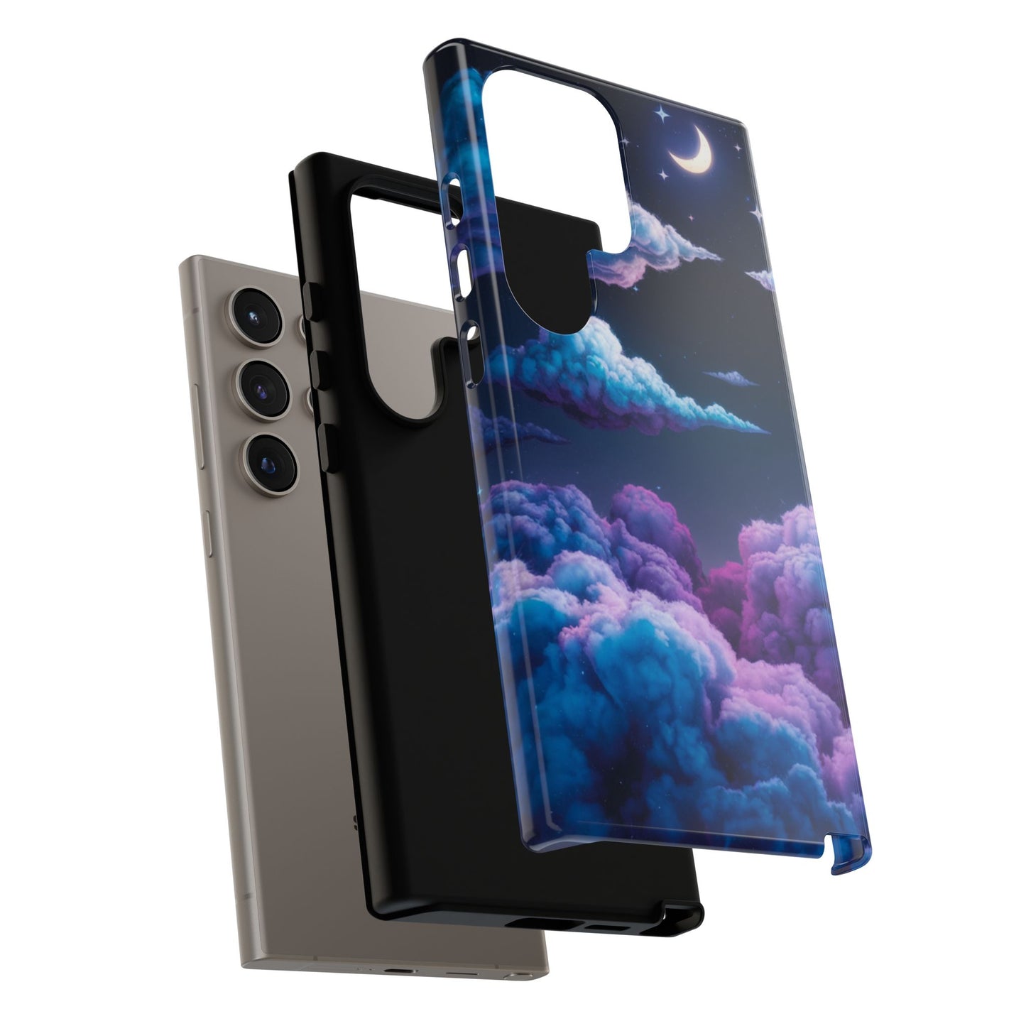 Dreamy Clouds & Moon Tough Samsung Galaxy Case