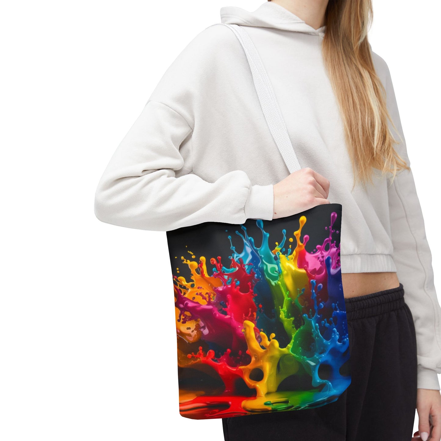 Colorful Splash Tote Bag - Vibrant Art for Every Occasion