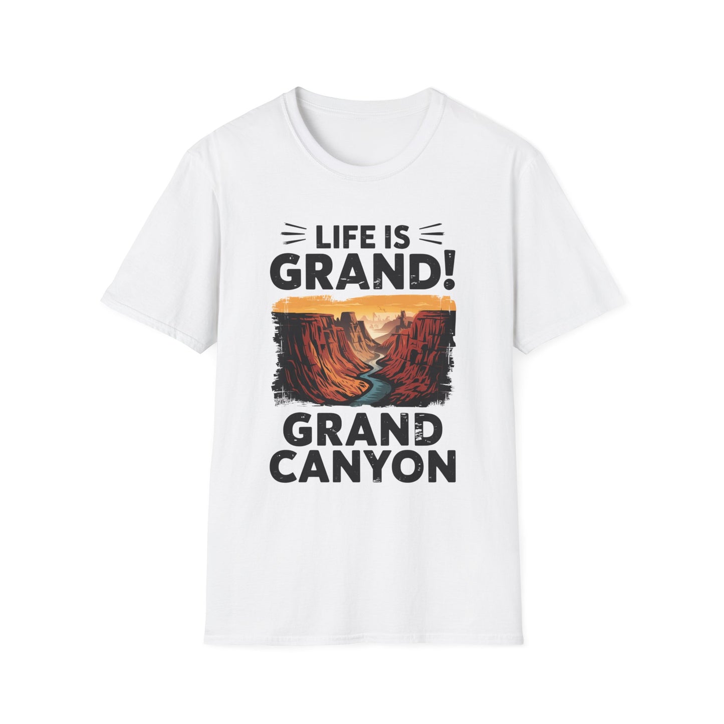Life is Grand T-Shirt – Grand Canyon Graphic Tee | Funny National Park Shirt | Arizona Souvenir | Unisex Hiking Travel Gift Tee