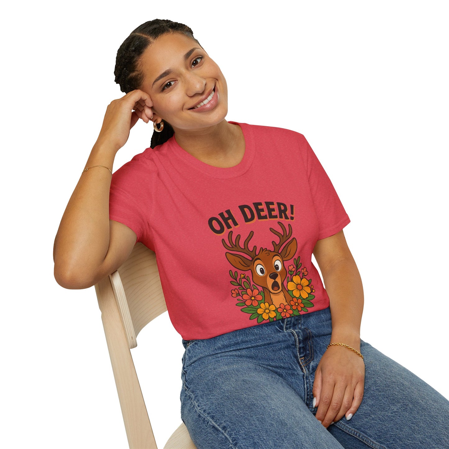 Oh Deer T-Shirt Animal Apparel Wildlife shirt Deer Tee Gift for Animal Lovers