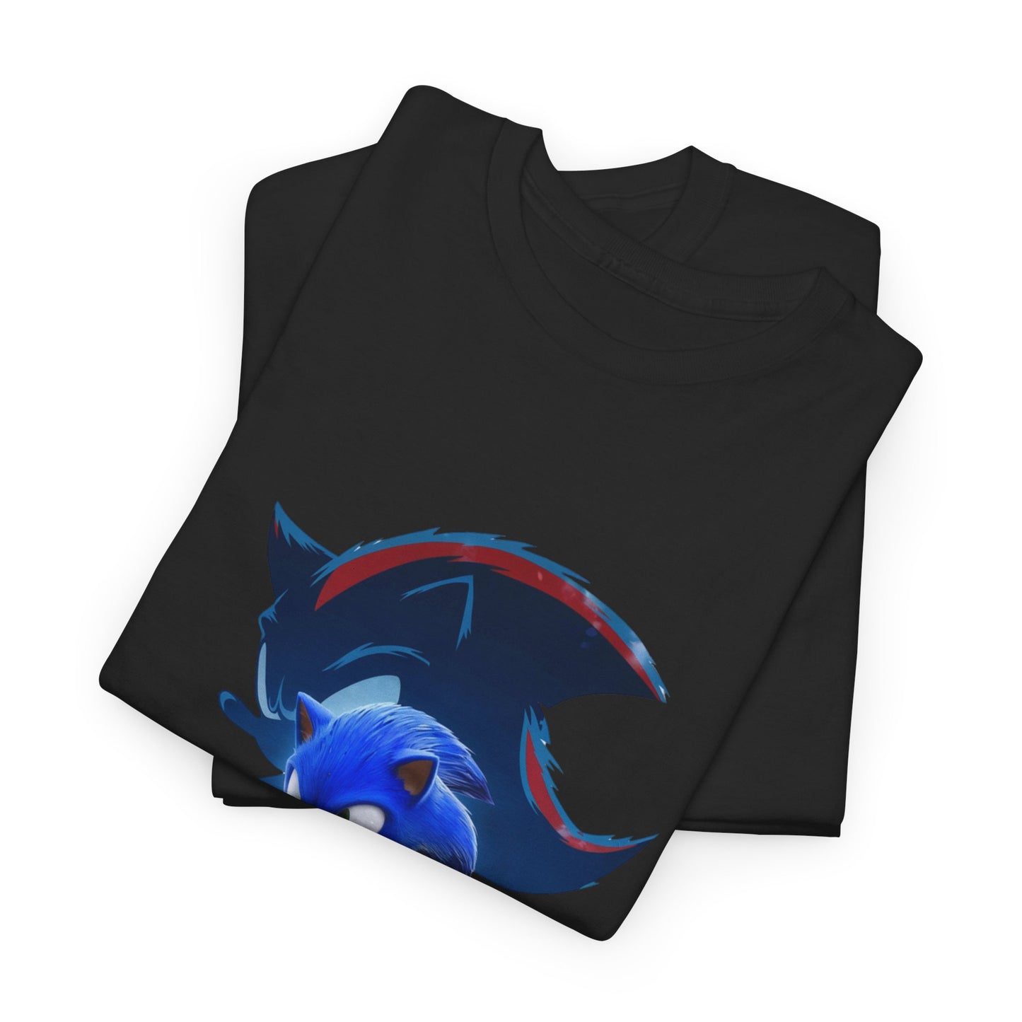 Blue Speed Hero Graphic Tee | Retro Gaming Legend T-Shirt | Fan Inspired Gamer Apparel | Cool Vintage Style Unisex Shirt for Adults & Teens