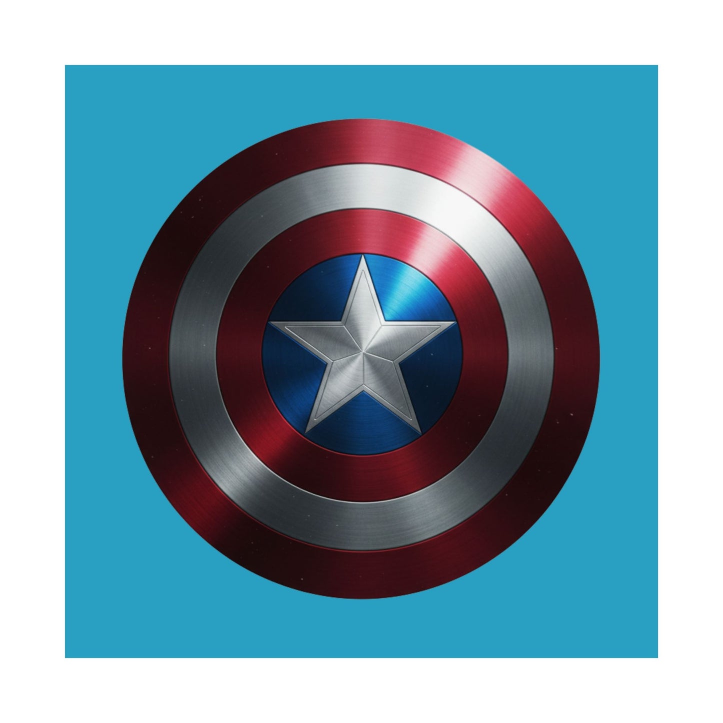 Superhero Shield Matte Vertical Poster - Marvel-Inspired Wall Art for Fans