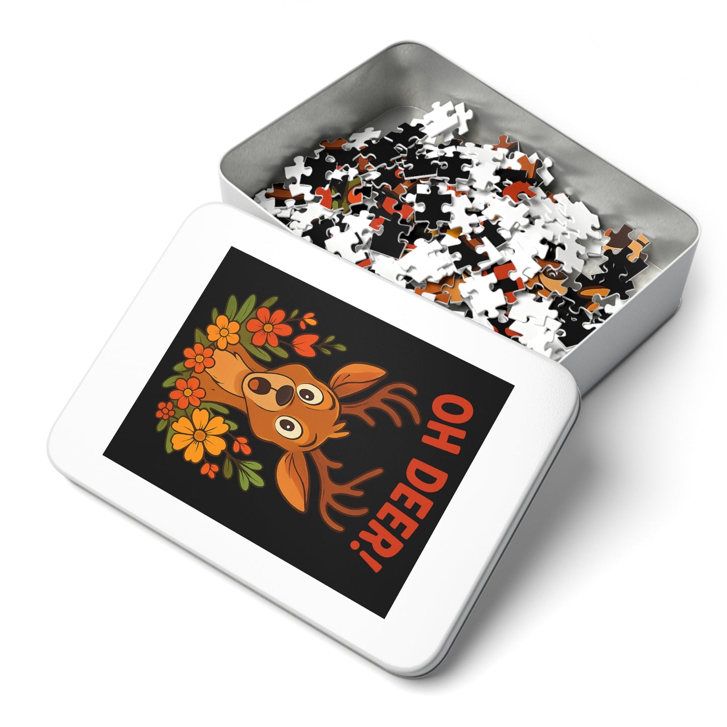 Jigsaw Puzzle - Oh Deer Animal Puzzle Deer Game Family Fun Night