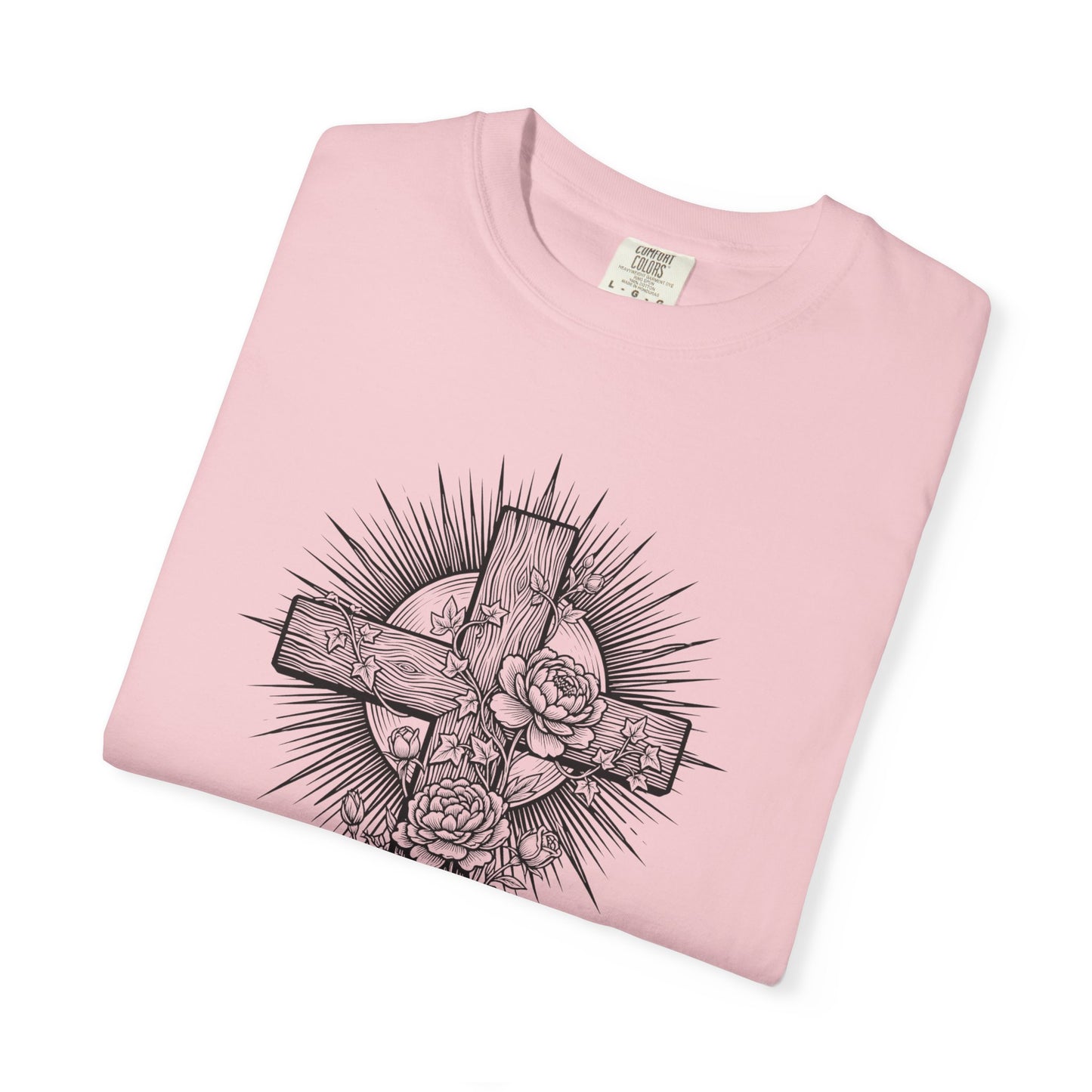 Christian Floral Cross Shirt, Boho Faith T-Shirt, Religious Botanical Tee, Wildflower Jesus Shirt, Easter Apparel, Christian Gifts