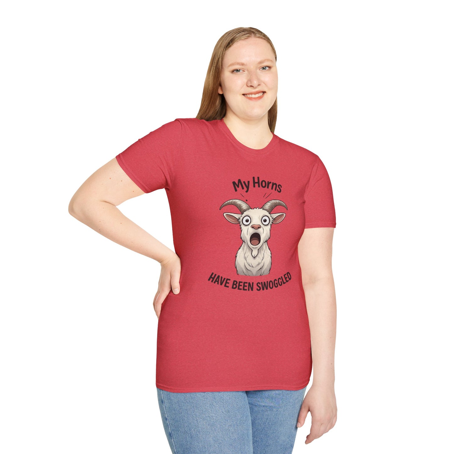 Funny Goat Shirt, Hornswoggled Shirt, My Horns Have Been Swoggled, Goat Pun T Shirt, Animal Humor Tee, Silly Wordplay Shirt