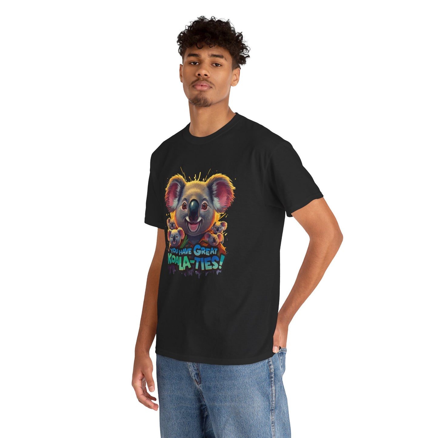 You Have Great Koala‑ties Tee – Cute Koala Pun T‑Shirt, Animal Lover Gift, Funny Wildlife Graphic, Unisex Casual Tee