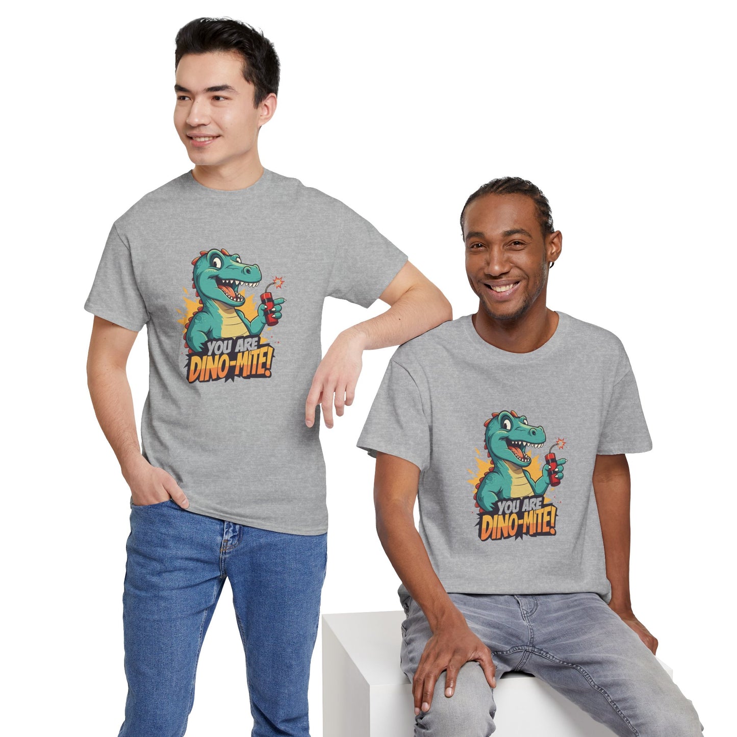 You Are Dino-Mite T-Shirt – Funny Dinosaur Graphic Tee | Cute T-Rex Shirt for Kids & Adults | Unisex Dino Lover Gift | Explosion Design