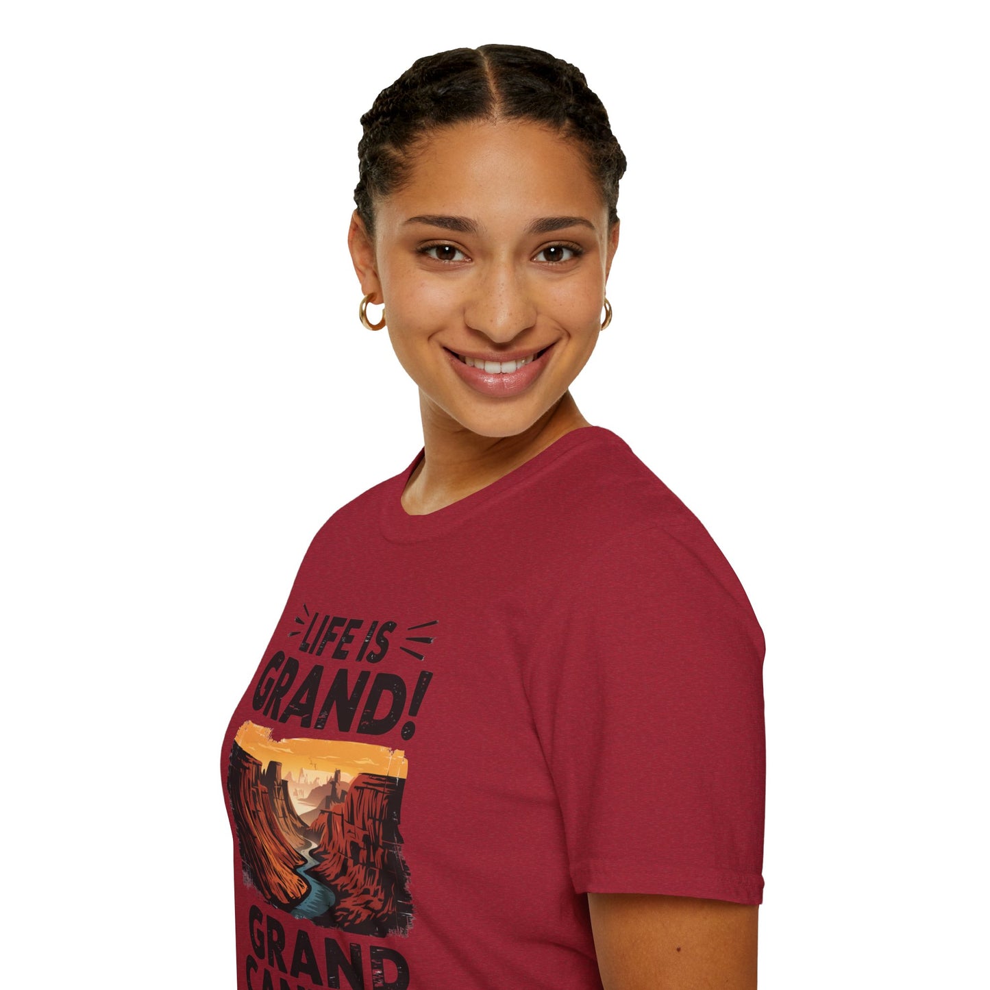 Life is Grand T-Shirt – Grand Canyon Graphic Tee | Funny National Park Shirt | Arizona Souvenir | Unisex Hiking Travel Gift Tee