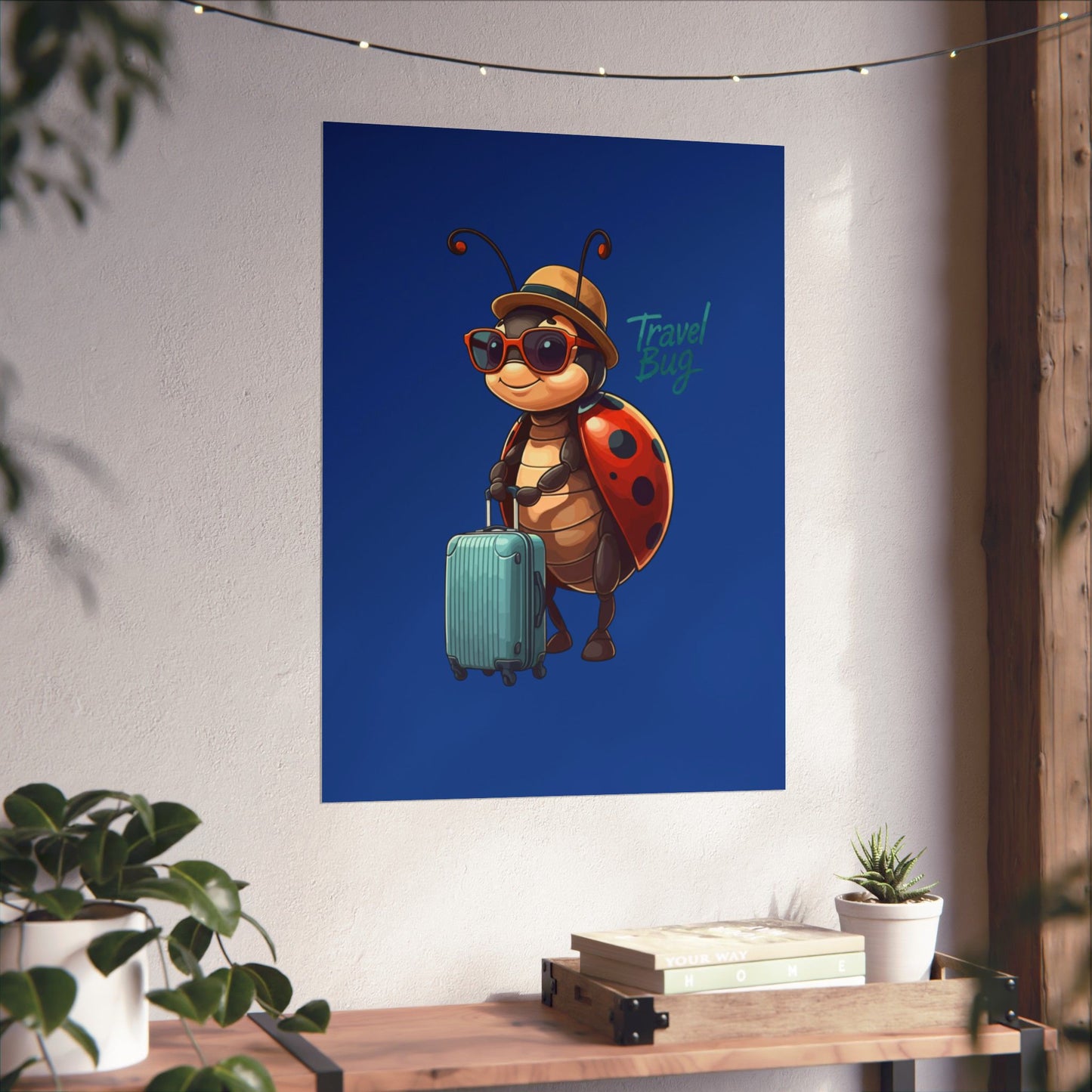 Vertical Poster - Travel Bug Ladybug