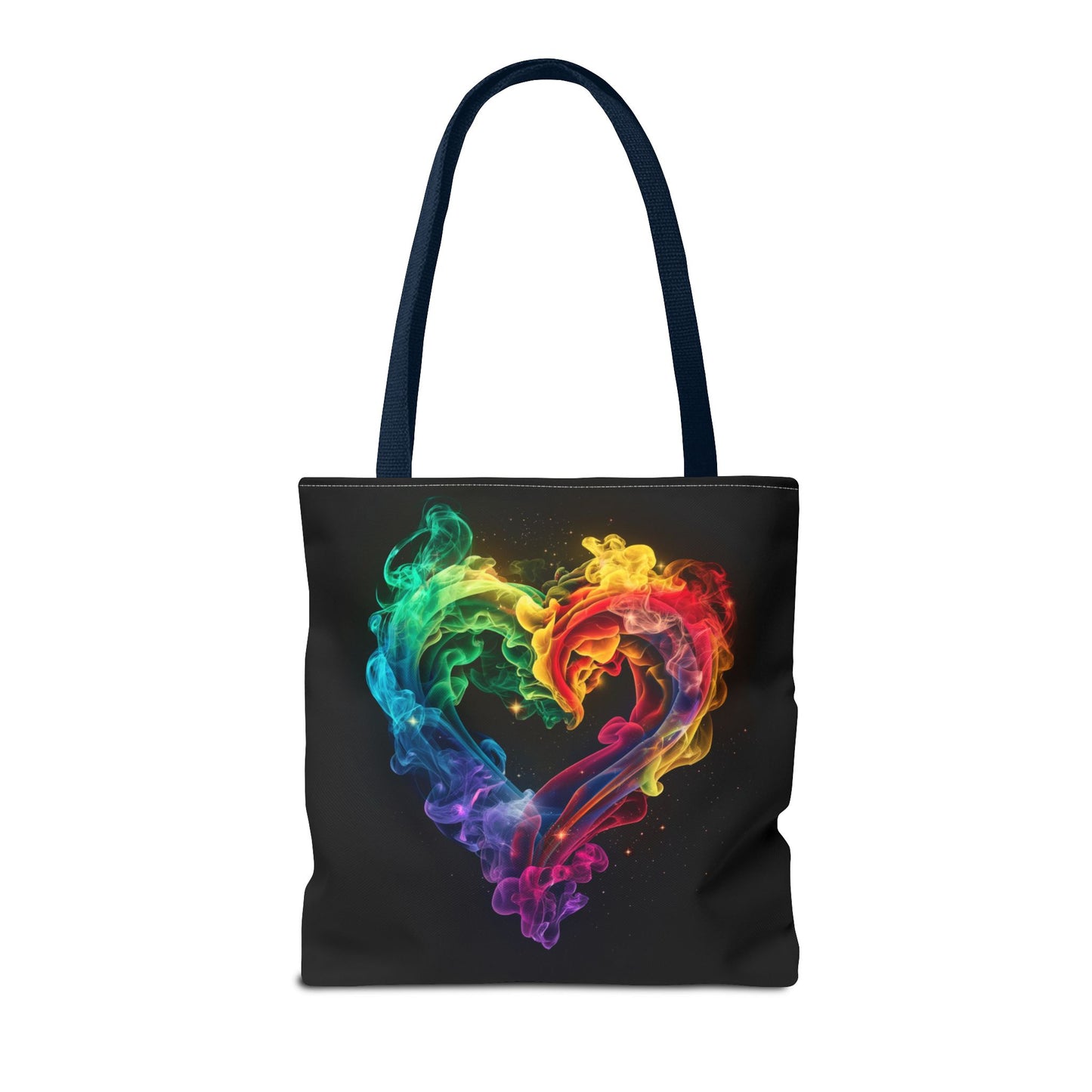 Colorful Smoke Heart Tote