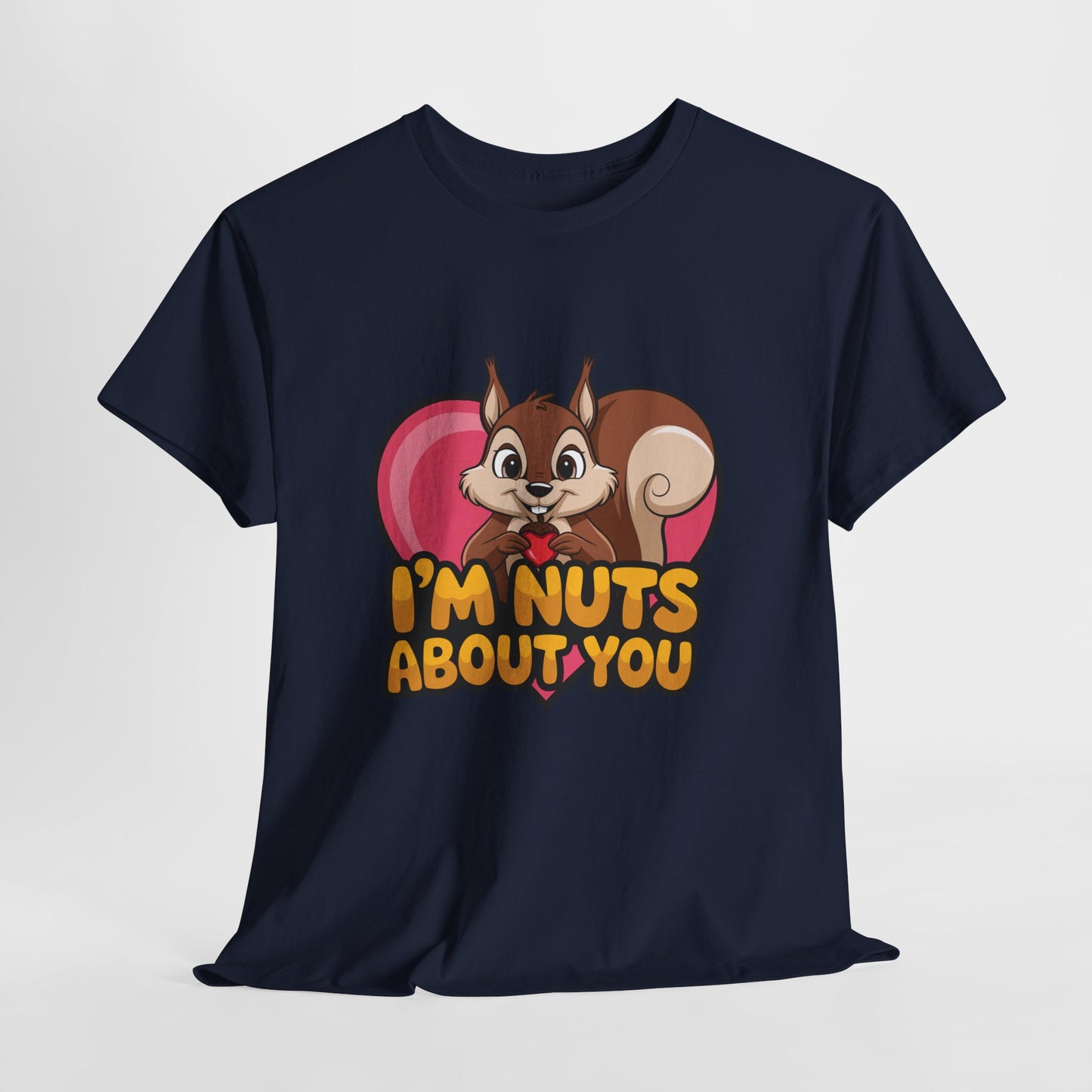 I’m Nuts About You Shirt, Funny Valentine Shirt, Squirrel Love T Shirt, Cute Animal Pun Tee, Valentine Gift For Him Her