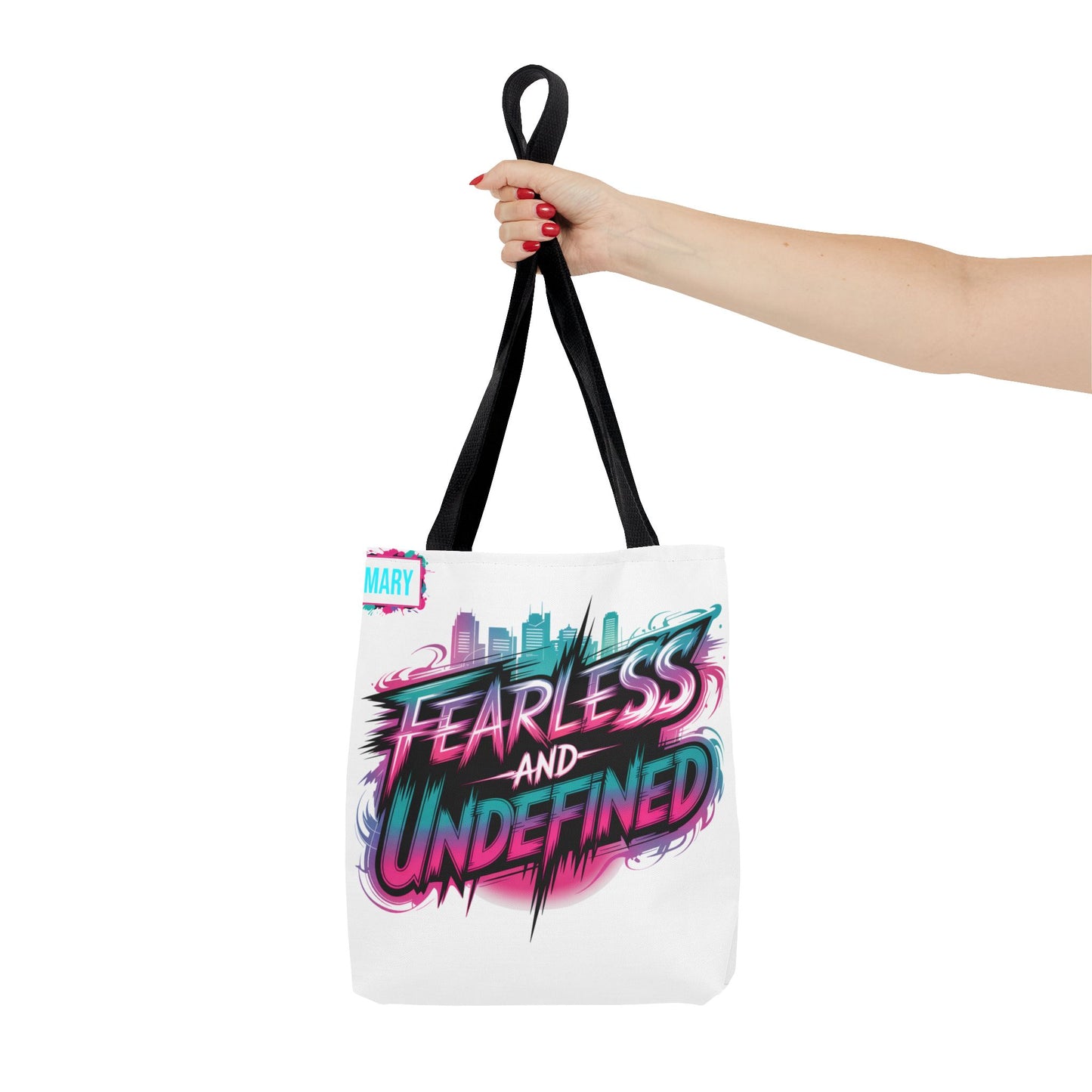 Custom Name Tote Bag | Fearless and Undefined Design | K-Pop Inspired Gift for Fans | Personalized Bold Aesthetic Bag | Trendy Streetwear Tote