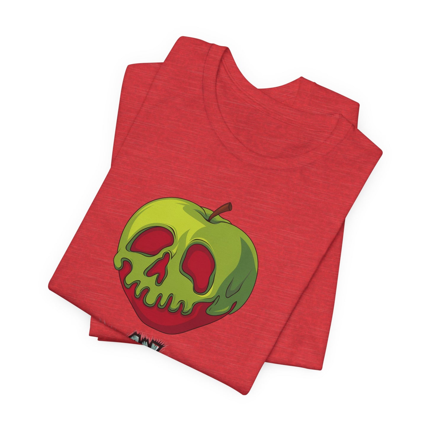 Funny Apple Skull Shirt – An Apple A Day You Say? – Grunge Fruit Tee – Y2K Nostalgia T‑Shirt – Gift for Fruit Lovers