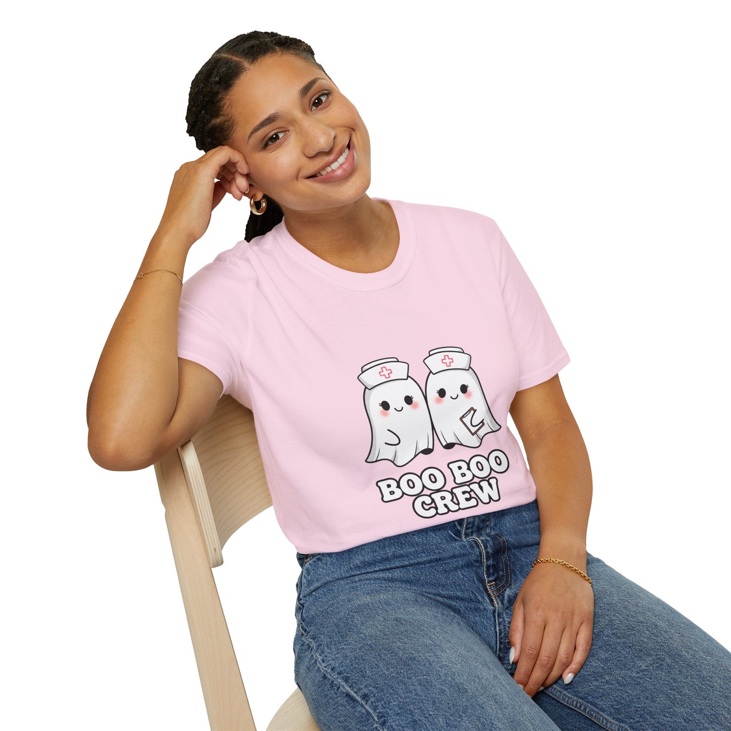 Boo Boo Crew Nurse Ghost Funny T-Shirt | Cute Medical Ghost Tee | EMT Nurse Gift | Halloween Medical Humor | Staff Crew Tee Shirt