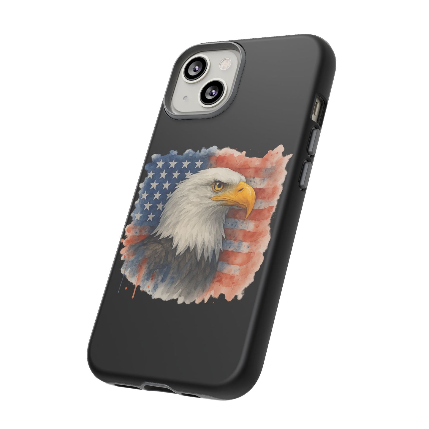 Patriotic Eagle Phone Case for iPhone - Tough Cases with American Flag Design 4th of July Case Memorial Day Veteran's Day