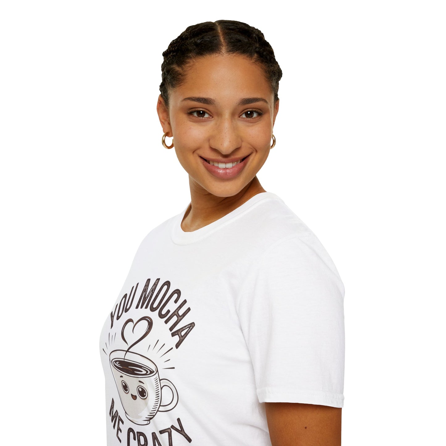 You Mocha Me Crazy T-Shirt - Cute Coffee Pun Graphic Tee - Funny Coffee Lover Shirt - Foodie Gift - Barista Humor Tee - Unisex XS-5XL