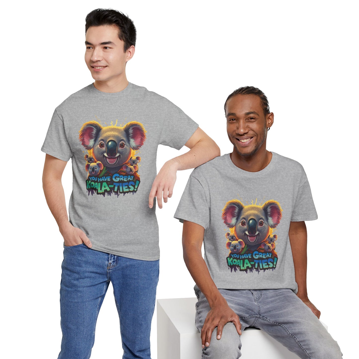 You Have Great Koala‑ties Tee – Cute Koala Pun T‑Shirt, Animal Lover Gift, Funny Wildlife Graphic, Unisex Casual Tee