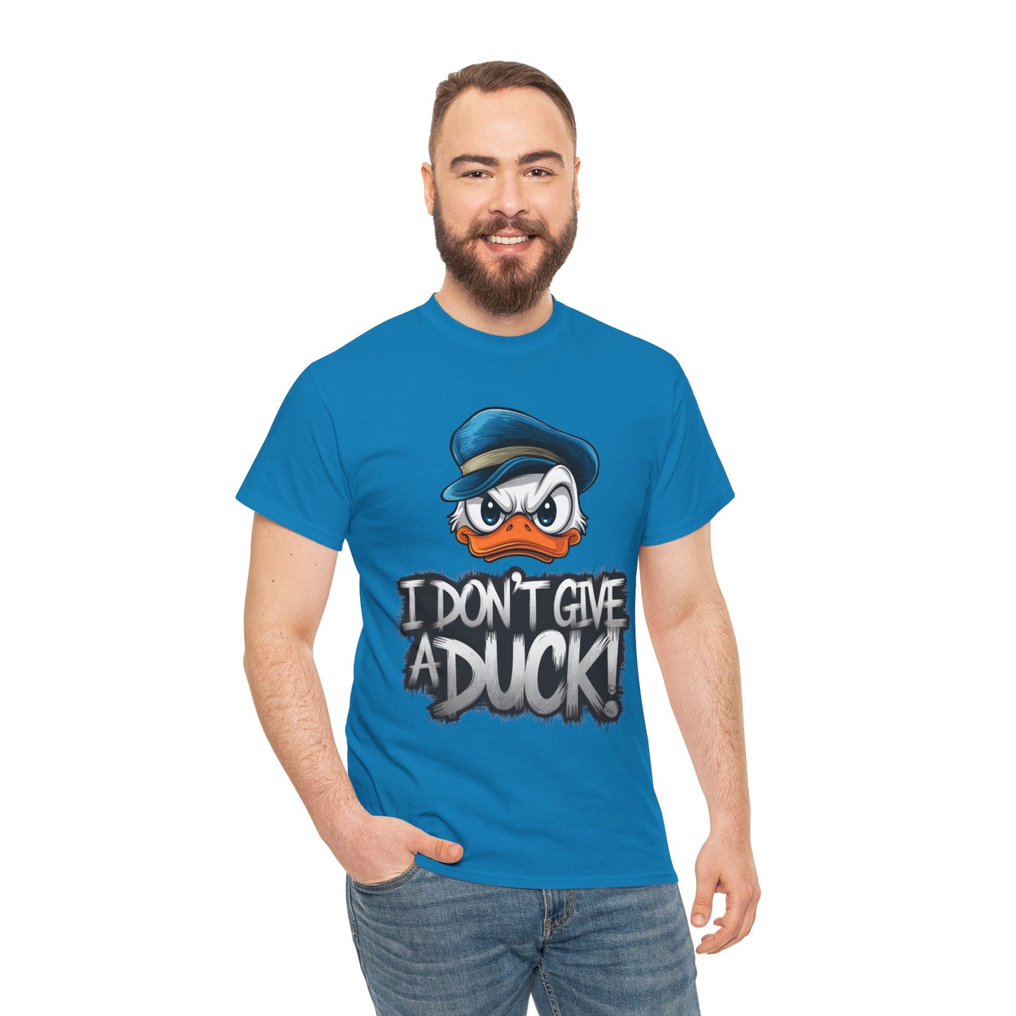 I Don’t Give a Duck Shirt – Funny Grumpy Duck Tee – Sarcastic Animal Graphic Shirt – Unisex Gift for Duck Lovers & Meme Fans