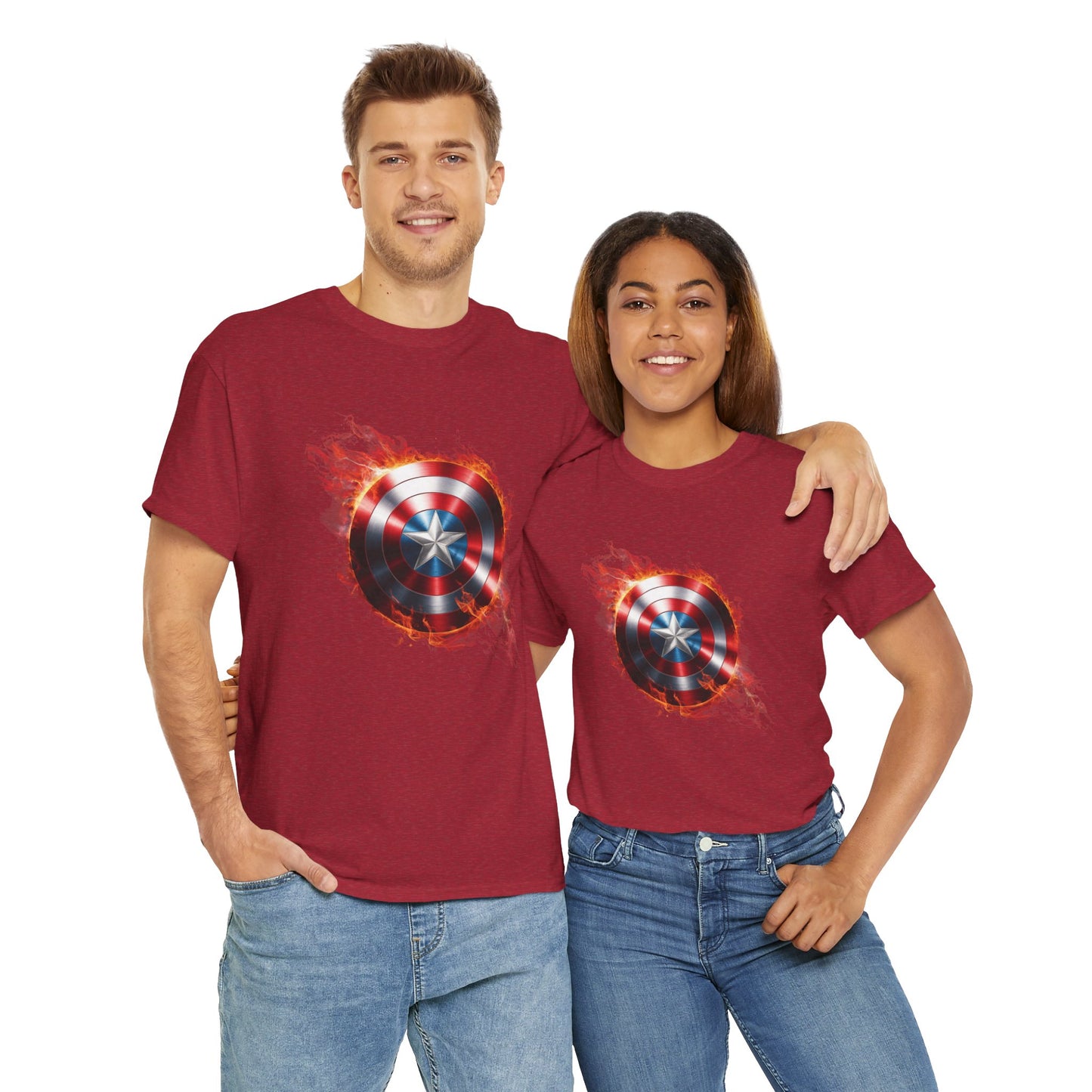 Captain America Flame Tee