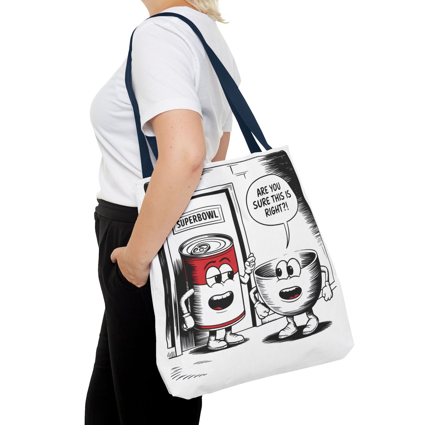 Tote Bag - Comic Superbowl Soup Design