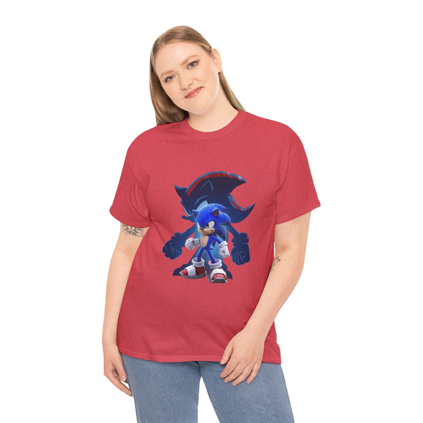 Blue Speed Hero Graphic Tee | Retro Gaming Legend T-Shirt | Fan Inspired Gamer Apparel | Cool Vintage Style Unisex Shirt for Adults & Teens