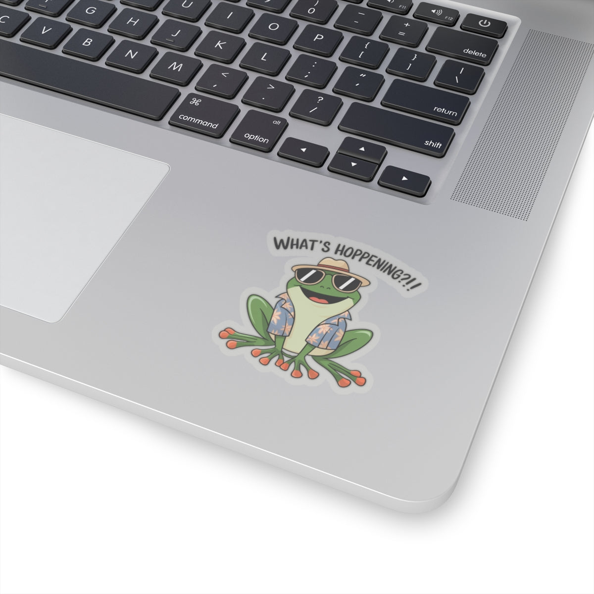 Sticker What's Hoppening Frog Pun