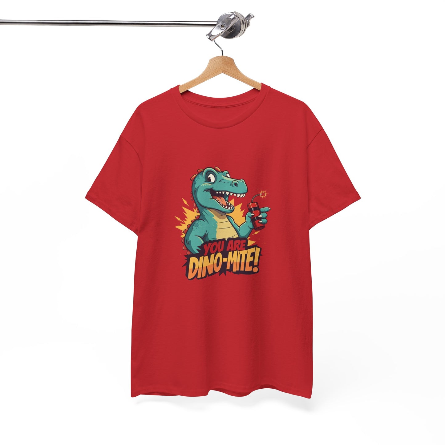 You Are Dino-Mite T-Shirt – Funny Dinosaur Graphic Tee | Cute T-Rex Shirt for Kids & Adults | Unisex Dino Lover Gift | Explosion Design