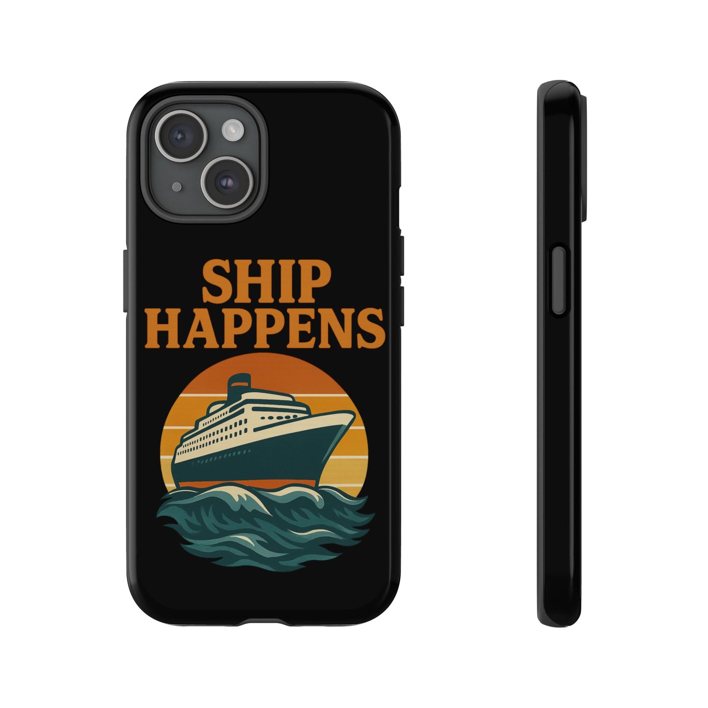 iPhone Case Ship Happens Sunset Cruise Case Gift for Travel Lovers Nautical Phone Case Cruise Accessory