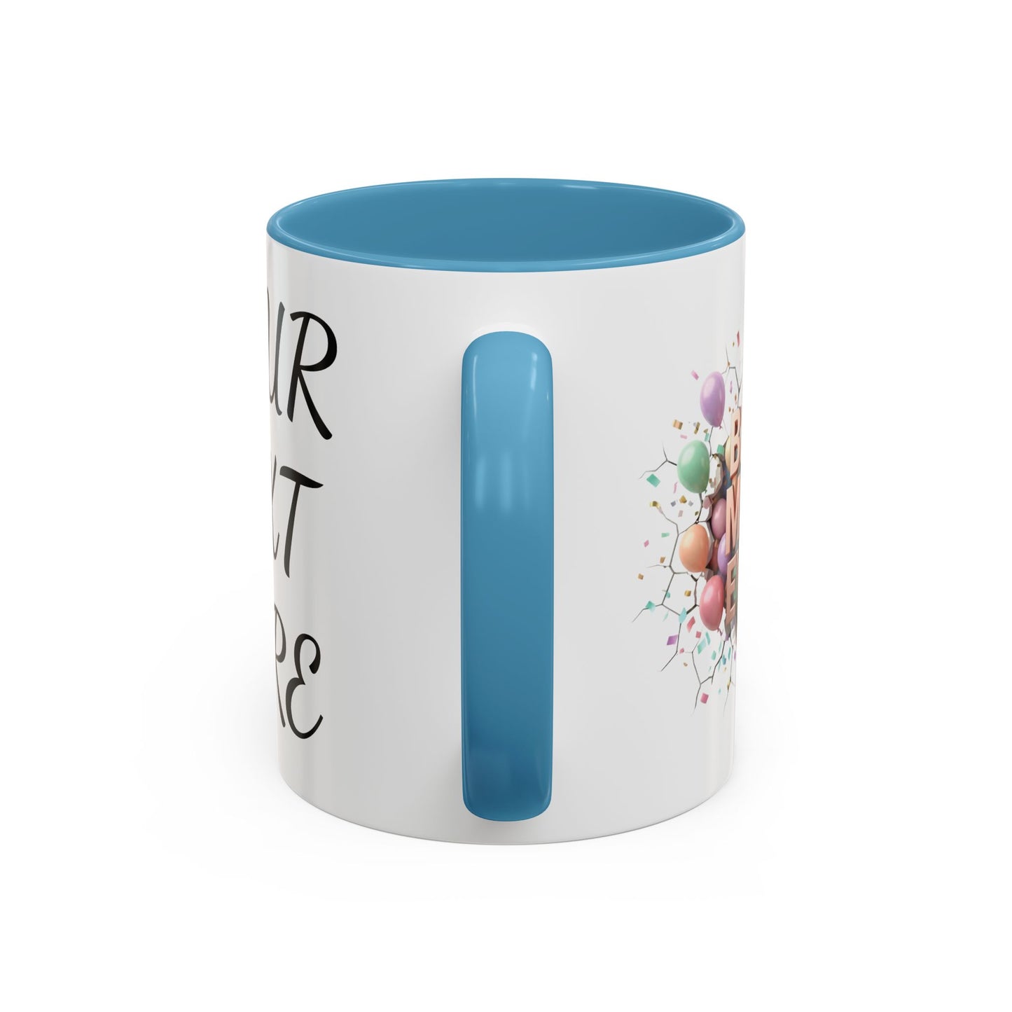 Personalized Mom Mug, Best Mom Ever Gift, Custom Name Coffee Cup, 3D Balloon Design, Mothers Day Gift, New Mom Gift 2025, Custom Mug