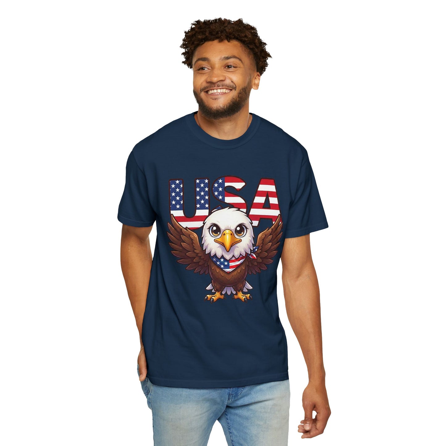 USA Eagle Shirt, Patriotic Comfort Colors Shirt, American Flag Eagle T Shirt, Fourth Of July Shirt, Freedom Graphic Tee, USA Pride Shirt