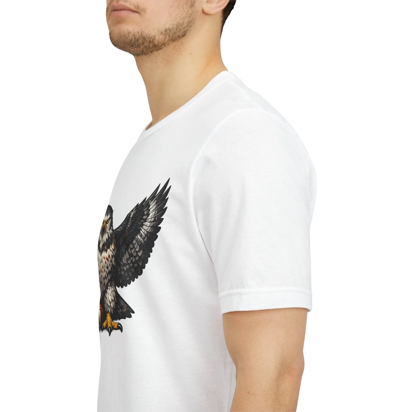 Hawk Football Shirt, Hawk Holding Football T Shirt, Hawk Mascot Tee, Football Bird Of Prey Shirt, Game Day Sports Tee, Hawk Fan Gift
