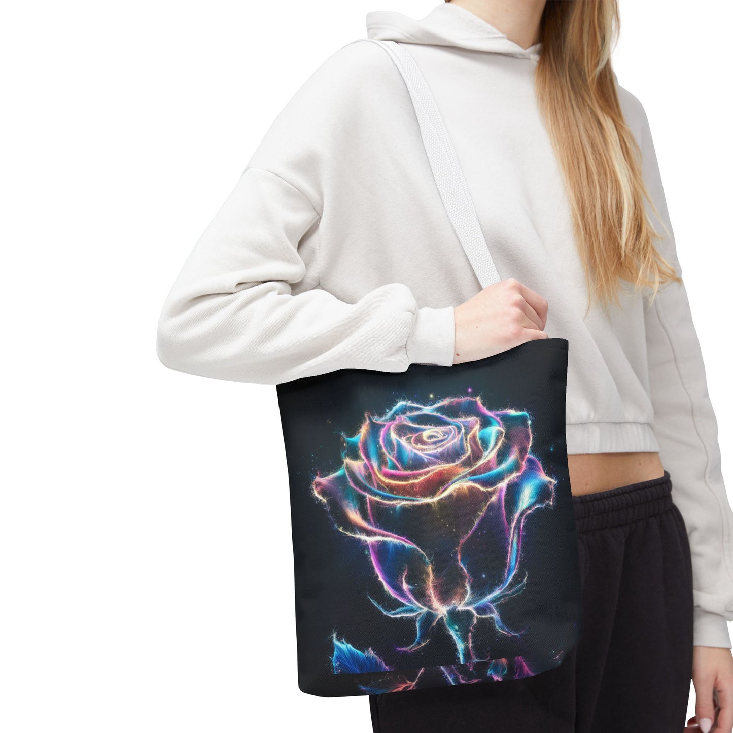 Glowing Rose Tote Bag