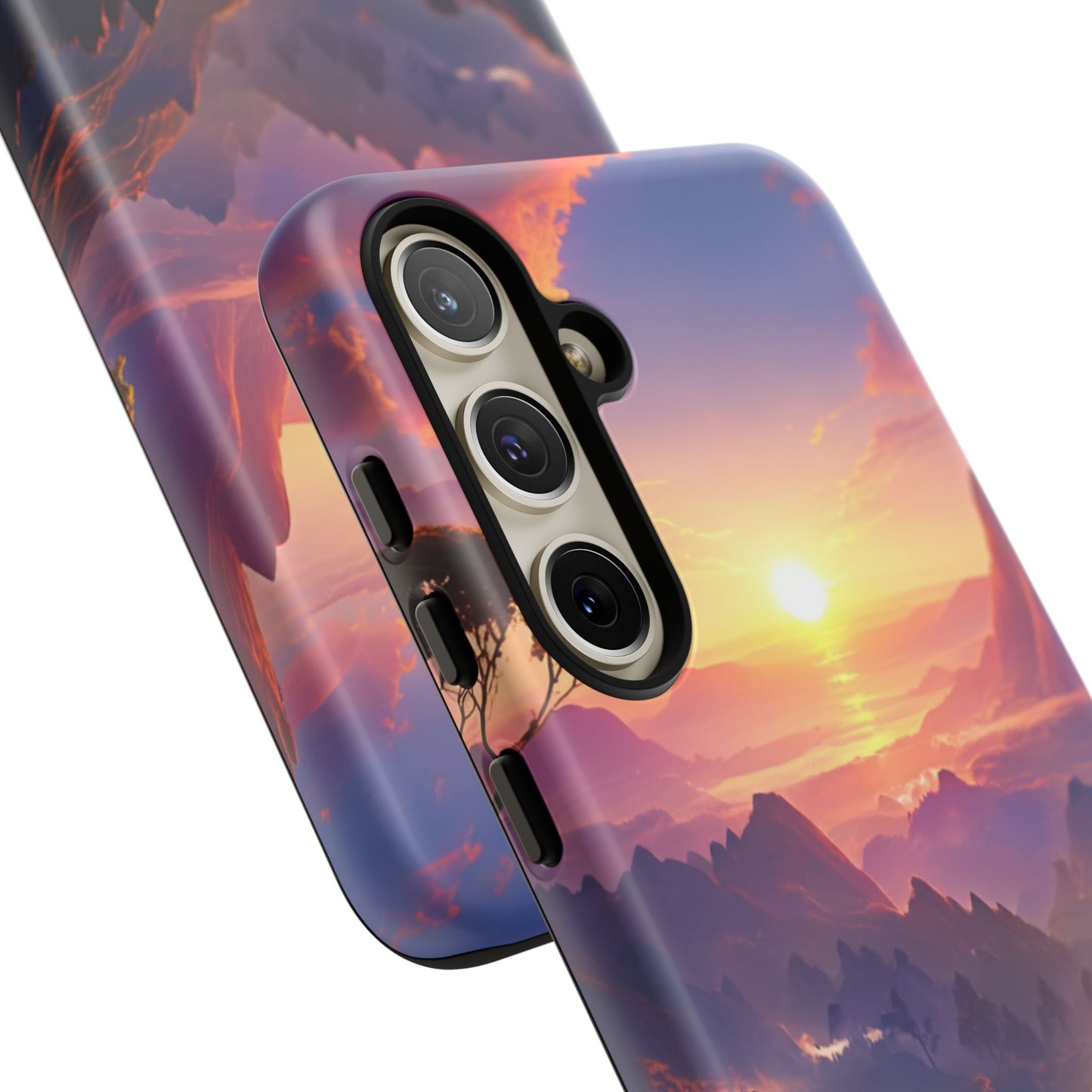 Samsung Tough Case Sunset Landscape Illustration