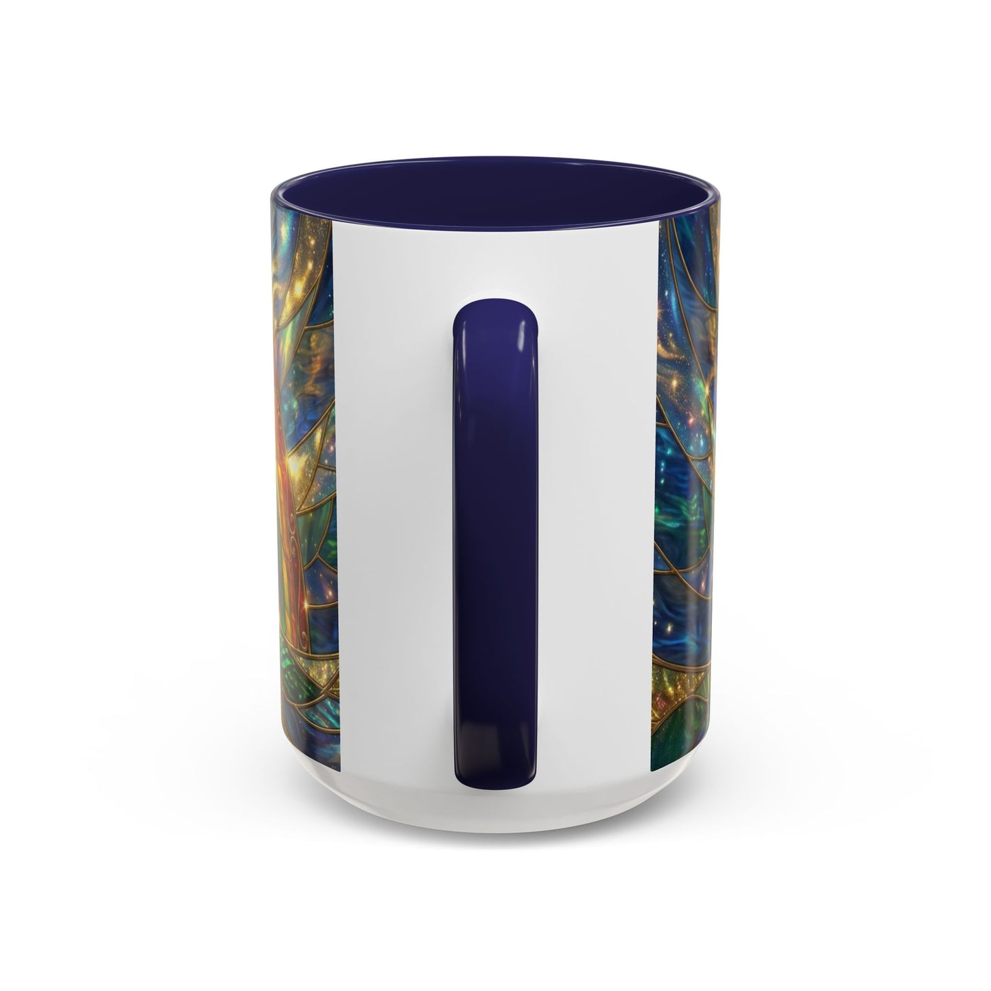 Stained Glass Pot of Gold Mug, Rainbow Coffee Cup, St Patricks Day Gift, Magical Fantasy Tea Mug, Celestial Drinkware, Lucky Irish Gift
