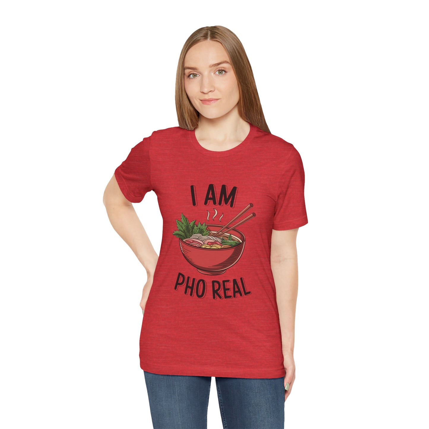 I Am Pho Real T-Shirt | Funny Pho Noodle Bowl Tee, Vietnamese Food Pun Shirt, Ramen & Noodle Lover Gift, Cute Asian Cuisine Graphic Top