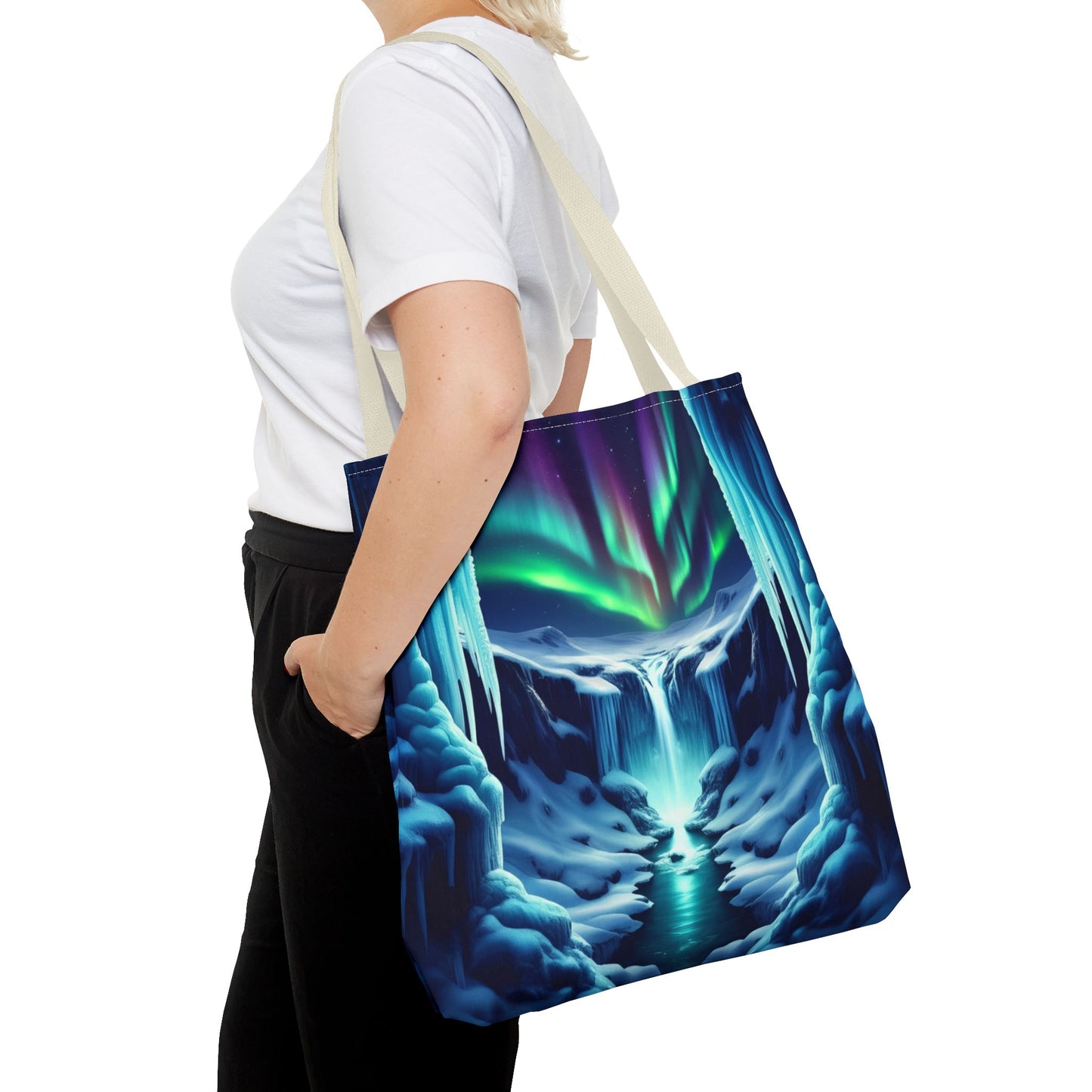 Icy Landscape Tote Bag