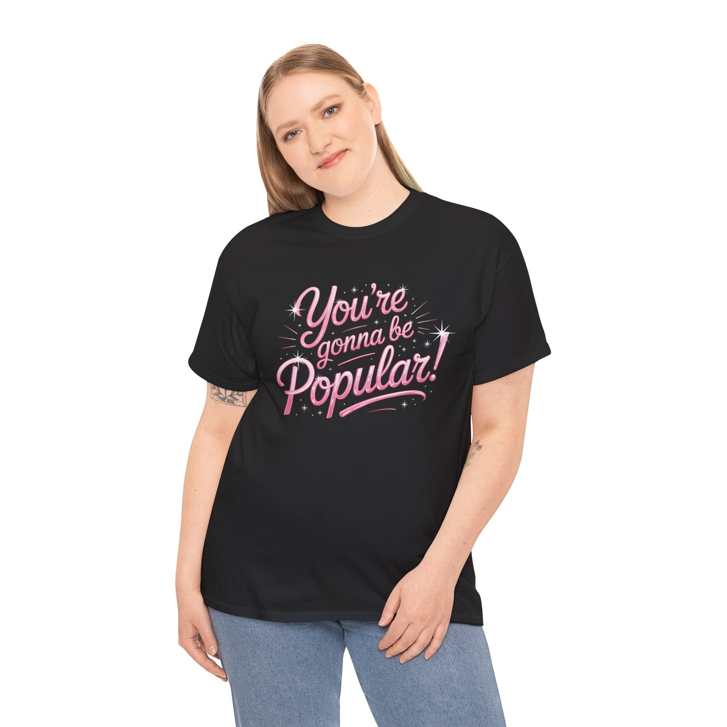 You’re Gonna Be Popular Wicked Musical Tee – Broadway Quote Shirt – Funny Retro Typography T-Shirt for Theatre Fans & Musical Lovers