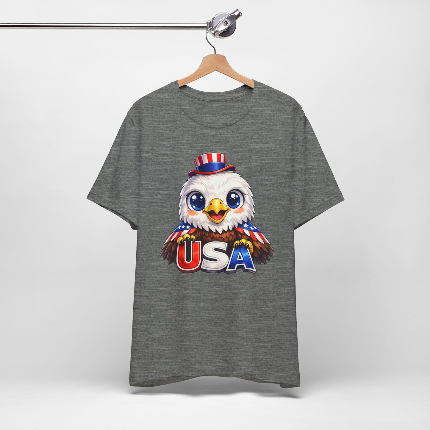 Cute USA Eagle Shirt, Patriotic Eagle T Shirt, Fourth Of July Shirt, American Flag Eagle Tee, Freedom Graphic Shirt, USA Pride Top