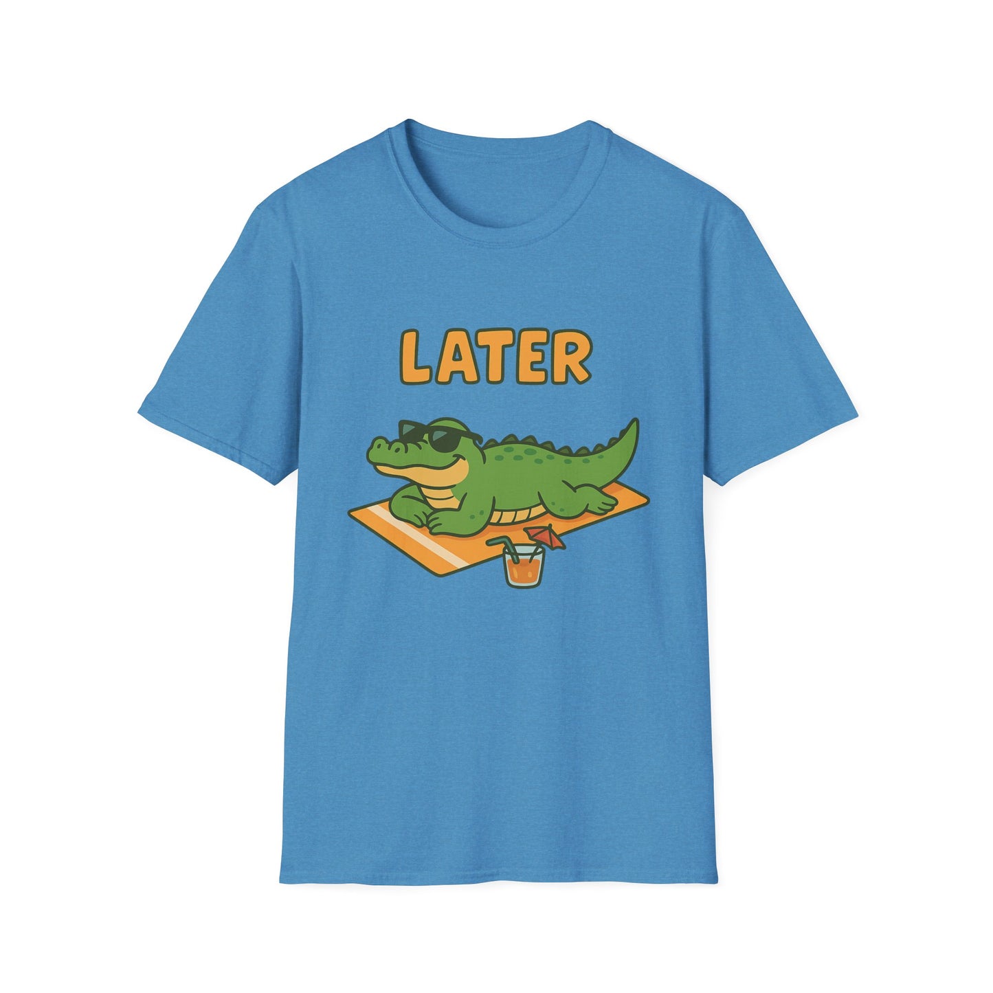 Later Gator Graphic Tee - Funny Alligator T-Shirt | Funny Summer Shirt | Trendy Animal Tee | Cute Gator Gift | Y2K Retro Humor Tee
