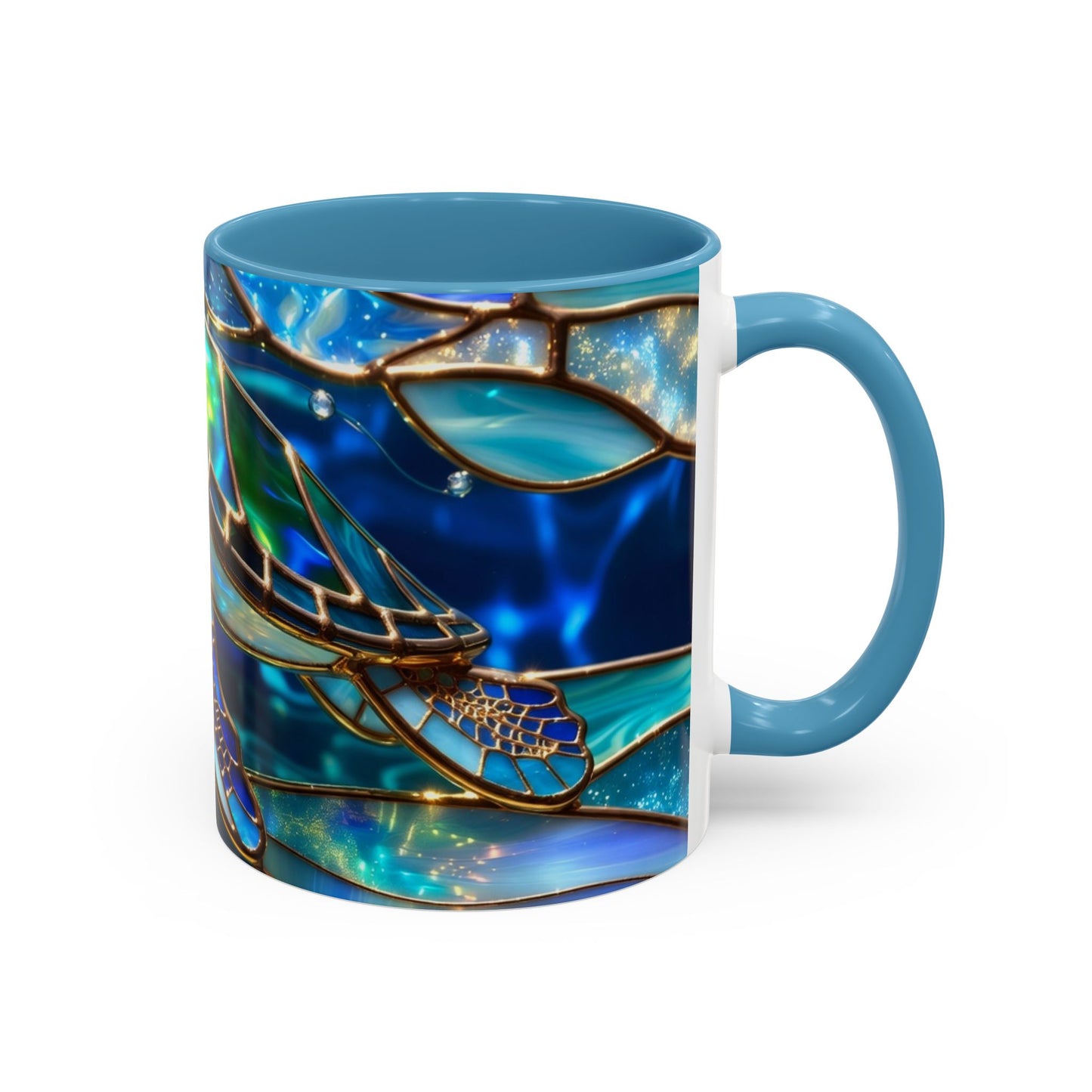 Stained Glass Sea Turtle Mug, Ocean Turtle Coffee Cup, Coastal Beach Mug Gift, Marine Life Art Cup, Sea Lover Gift, Ocean Wildlife Mug