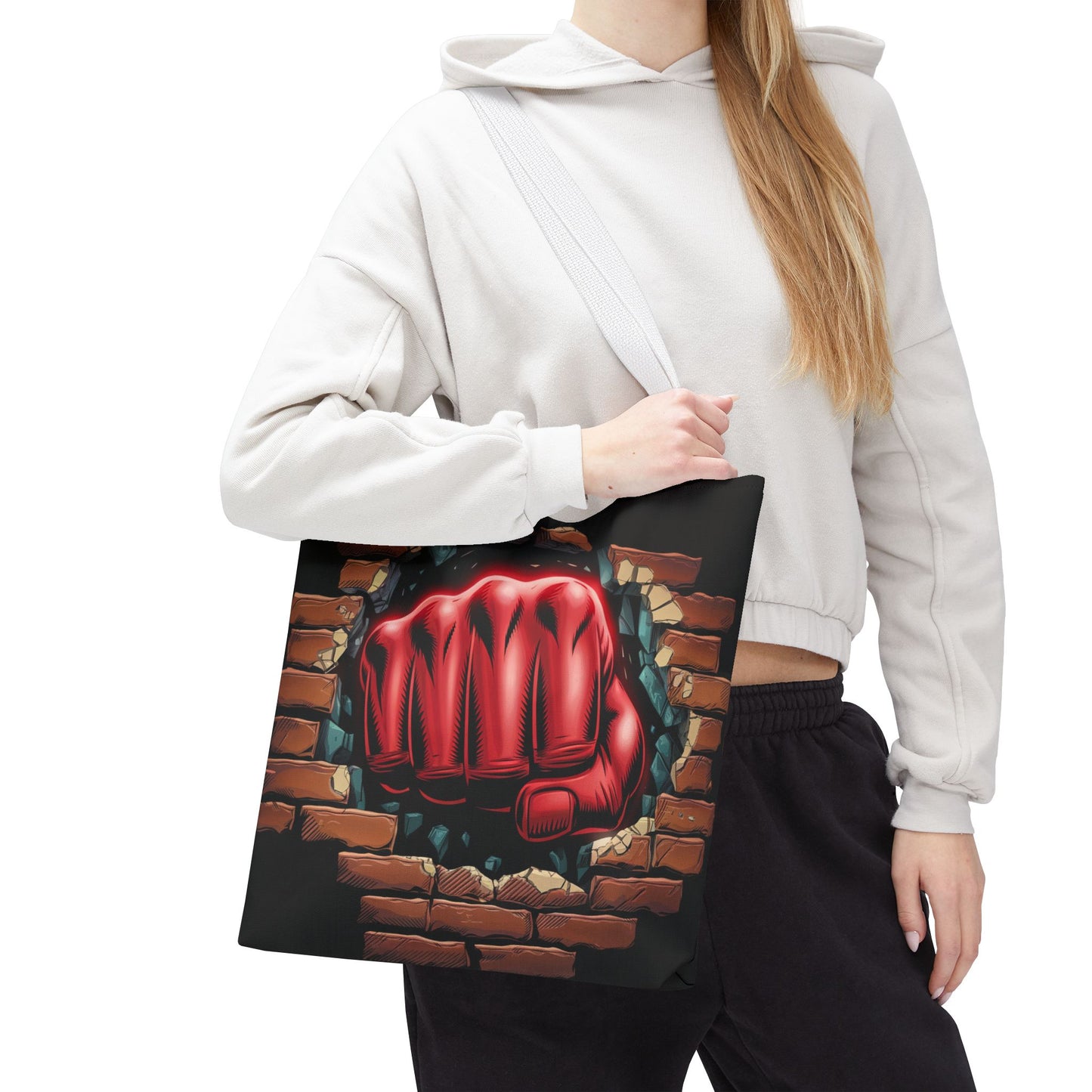 Red Fist Tote Bag