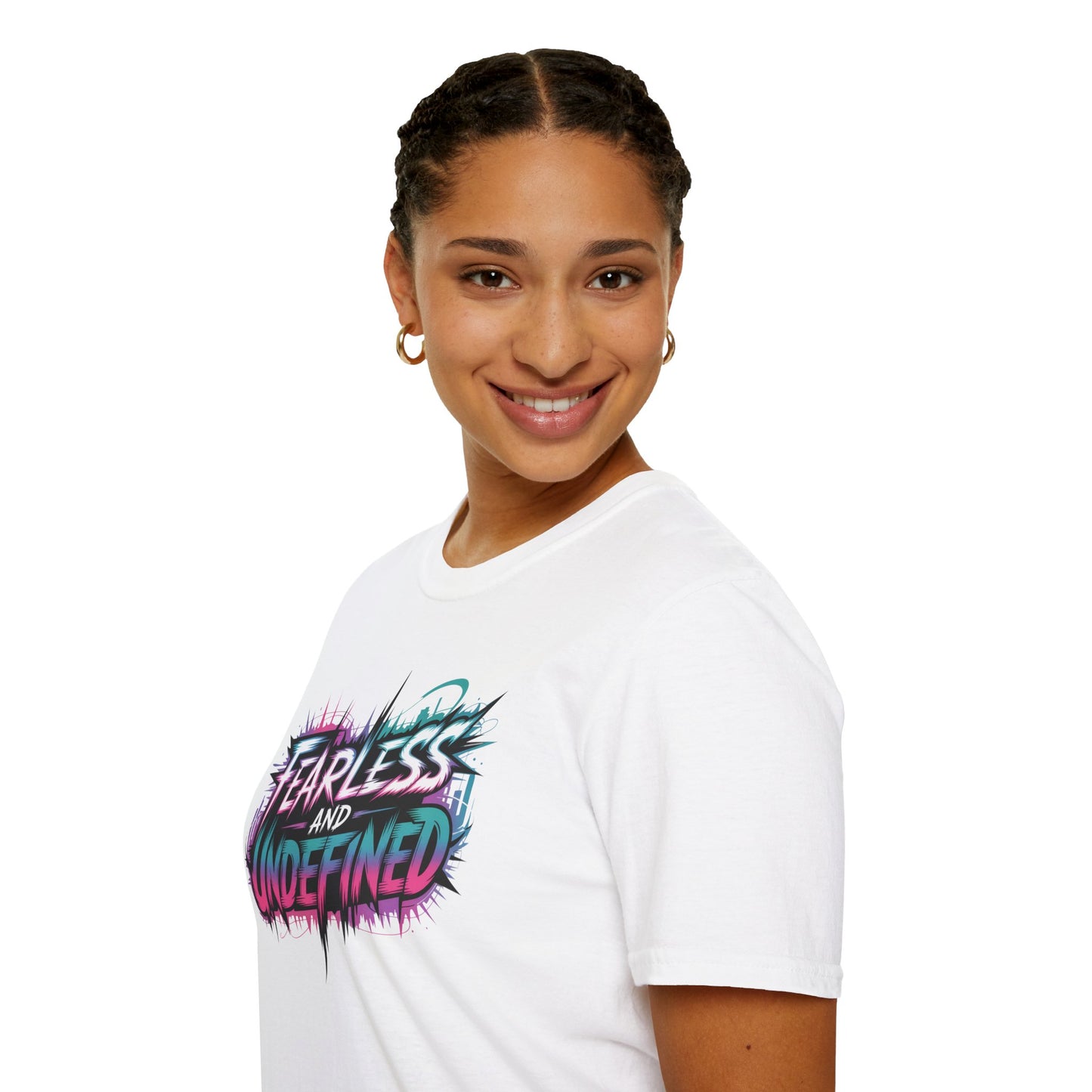 Fearless And Undefined T-Shirt, KPop Anime Inspired Graphic Tee, Empowering Quote Shirt, Bold Aesthetic Top For Fans, Dreamers, And Performers