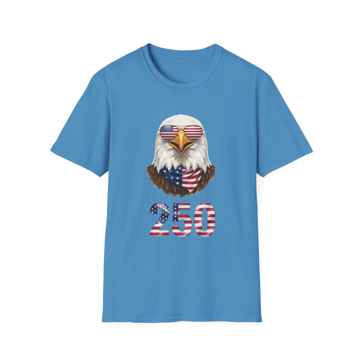 America 250 Eagle Shirt, Patriotic Bald Eagle Tee, USA Flag Sunglasses Shirt, 250th Anniversary Tee, 4th of July Shirt, American Pride Tee