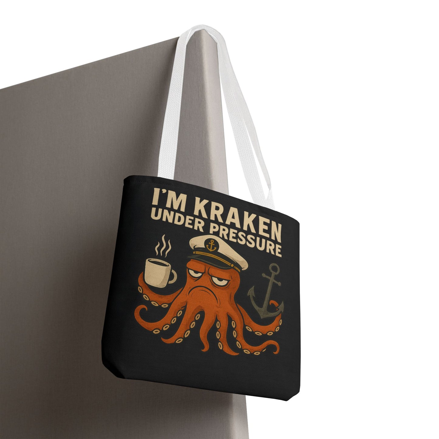 Stressed Octopus Tote Bag Nautical Bag Beach Tote Ocean Reusable Bag Seaside