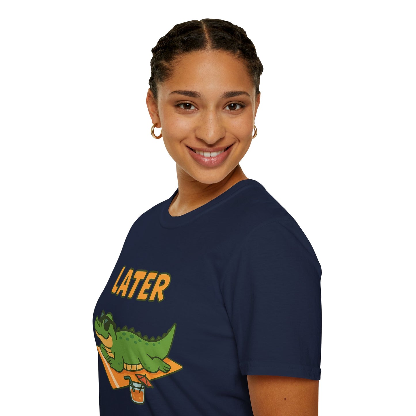 Later Gator Graphic Tee - Funny Alligator T-Shirt | Funny Summer Shirt | Trendy Animal Tee | Cute Gator Gift | Y2K Retro Humor Tee